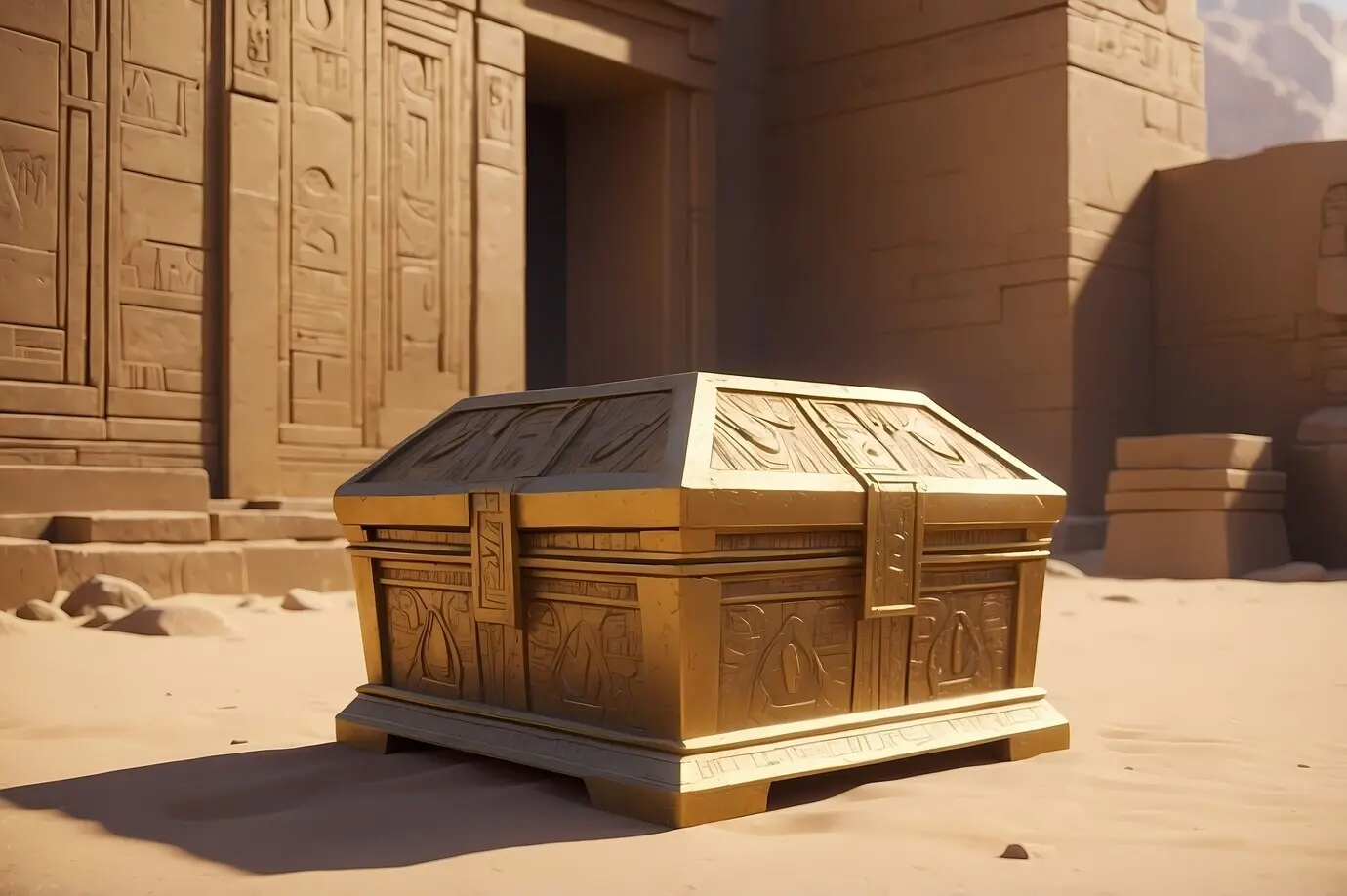 Digitale Kunst einer schönen Landschaft Ägyptens.